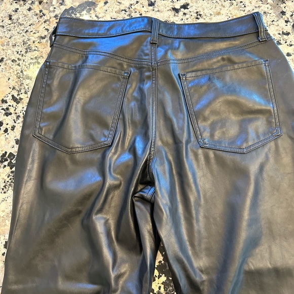 Size 12 old navy black faux leather pants - Picture 2 of 3